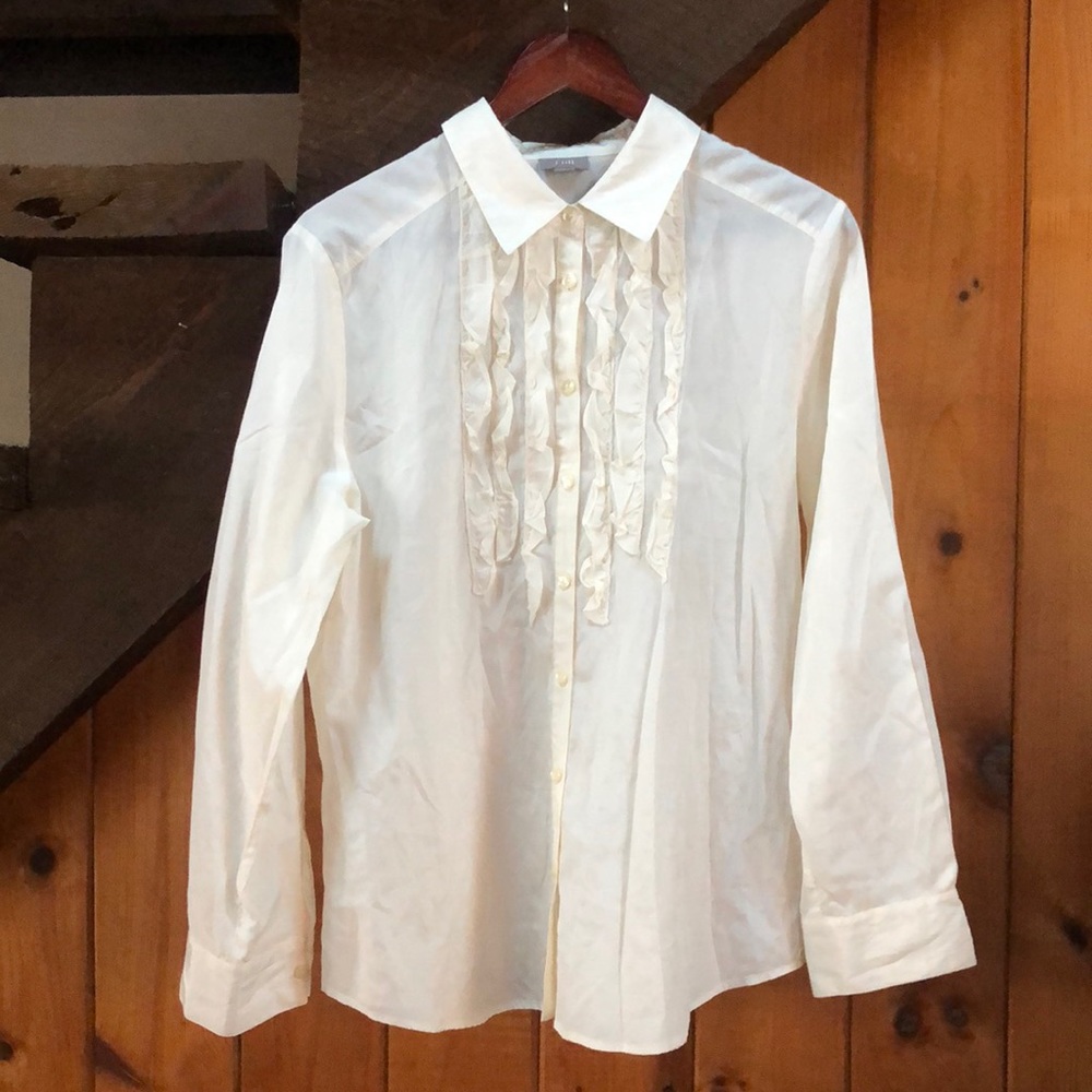 J.Jill Silk Button Down Blouse